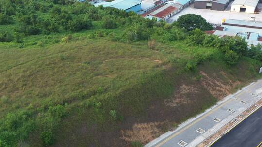 航拍深圳龙华区观澜城市生态环境