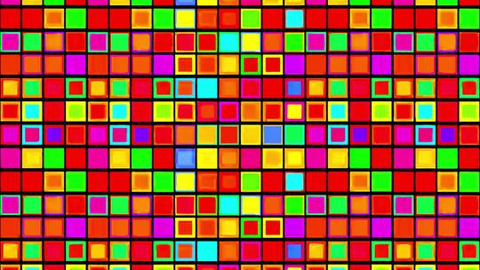 五彩方块闪烁节奏视频素材模板下载