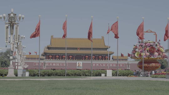 天安门红旗 大气北京 喜迎二十大