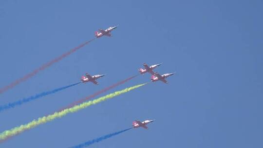 4K稳定：航展空军红鹰飞行表演队教练8飞机