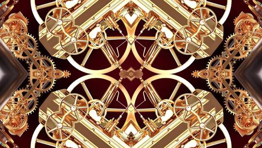 机械金属齿轮万花筒