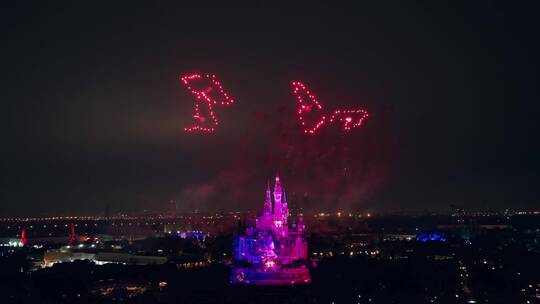 上海迪士尼2023年新年烟花秀迪士尼烟花