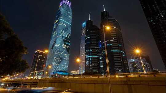 北京城市夜景繁华都市