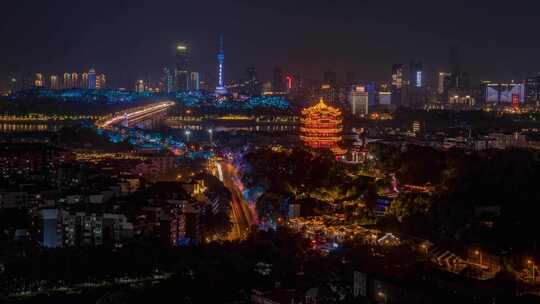 武汉_黄鹤楼_夜景延时005