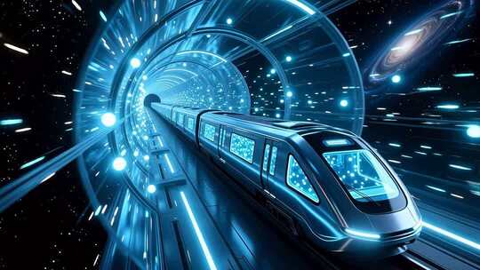 地铁时空隧道穿梭4K