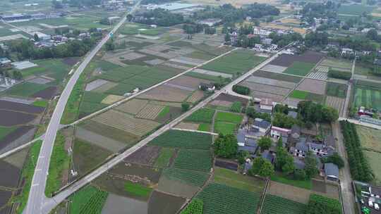 四川广汉平原土地乡村