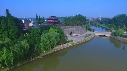 晴空下的大北门视频素材模板下载