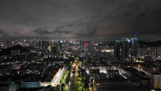 合集广东深圳城市大景夜景灯光航拍