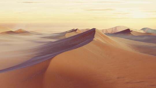 戈壁 沙漠沙丘 沙漠沙子视频素材模板下载