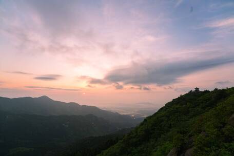 湖南衡阳南岳衡山日出云海延时摄影