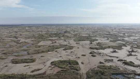 山东东营胜利油田石油开采