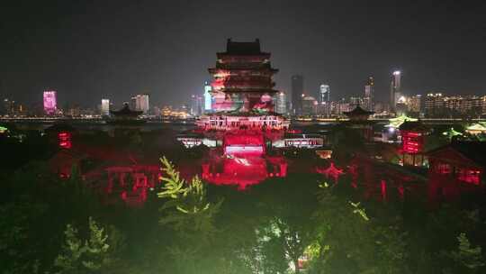 江西南昌滕王阁夜景灯光秀