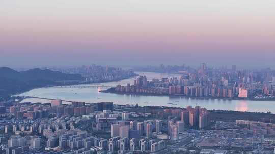 杭州之江全景视频素材模板下载