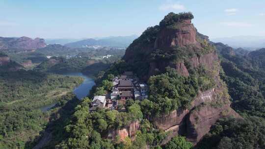 广东韶关丹霞山5A景区航拍