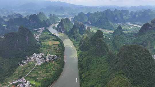 航拍风景 桂林山水 大美中国 壮丽山河