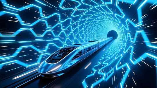 超级高铁隧道穿梭4K