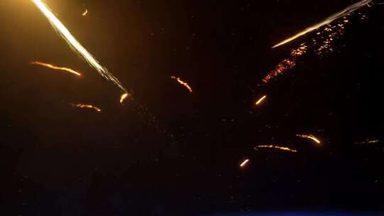 金色粒子特效画面