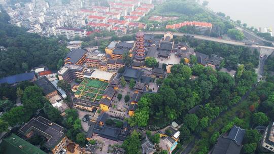 南京市古鸡鸣寺航拍风光