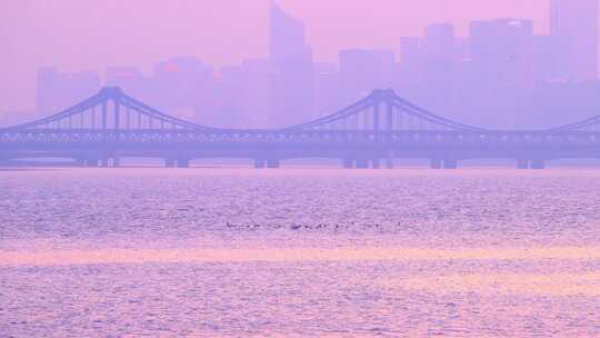 杭州彭埠大桥建筑风景