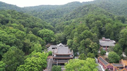 航拍湖南长沙岳麓山岳麓书院