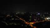 安徽合肥城市大景夜景航拍高清在线视频素材下载