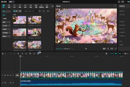 8K粒子特效梦幻森林高清在线视频素材下载