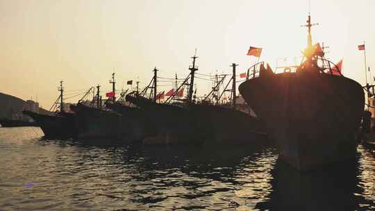 三亚中心渔港渔船航拍