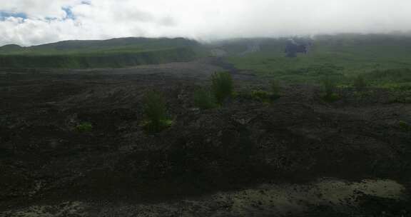 留尼汪岛，海岸，海，火山