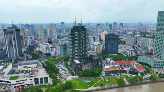 浙江省宁波市江北区老外滩外滩大桥街景江景