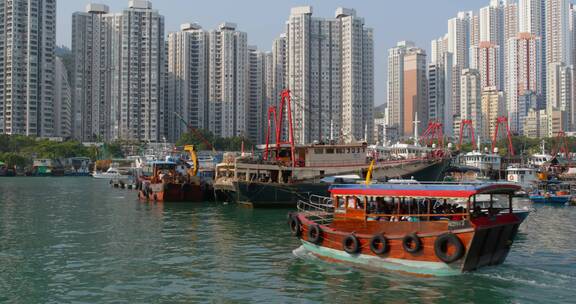 香港港口的船只