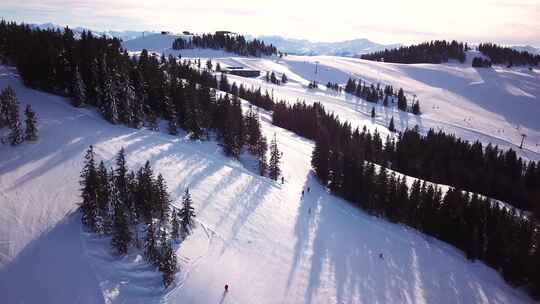 滑雪场航拍