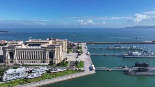 青岛中国人民解放军海军博物馆航拍