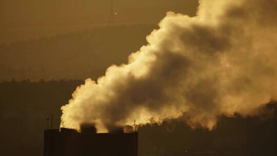 工业烟囱环境污染雾霾污染视频素材模板下载