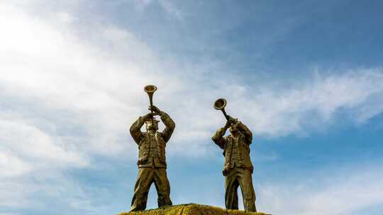 绥德唢呐雕塑延时