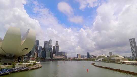 新加坡滨海湾阳光时光流逝