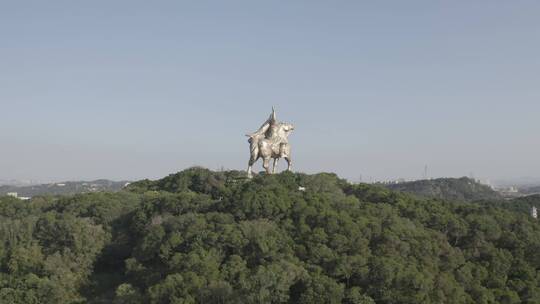 闽南 福建 泉州 郑成功雕像 大坪山公园