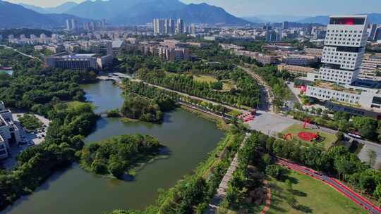 航拍福州大学旗山校区