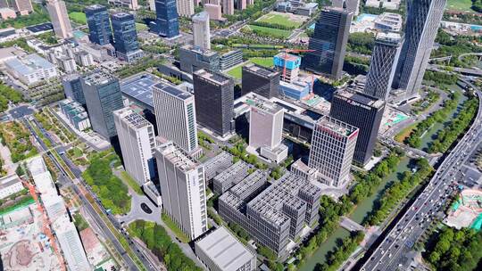 浙江省杭州市滨江区城市风光