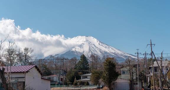 富士山延时日本风光