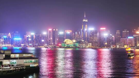 香港维多利亚港夜景