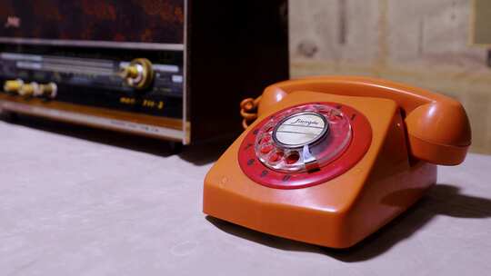 老式电话收音机708090年代回忆 4K素材