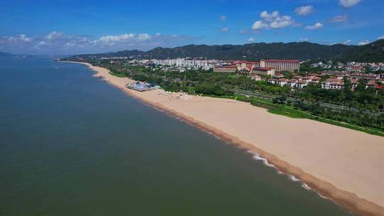 厦门航拍环岛路海边风景