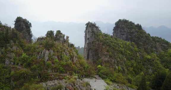 湖北恩施景色航拍