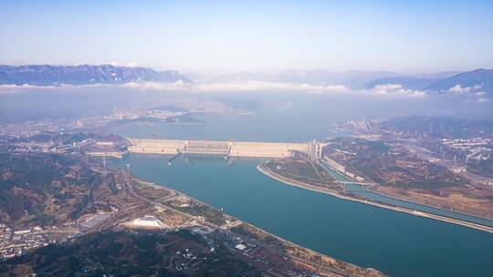 8K震撼三峡大坝超级水利工程壮丽山河延时