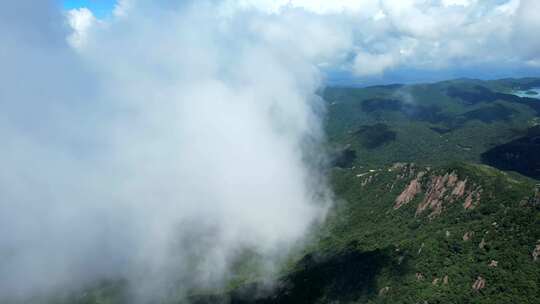 惠州博罗象头山穿云大景