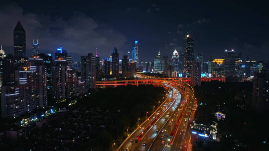 上海城市交通道路车流视频素材模板下载