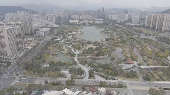 龙岩市龙津湖公园美景与休闲氛围呈现