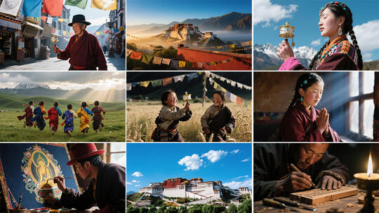 【合集】西藏风光西藏旅游人文拉萨宣传片