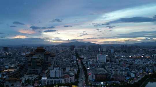 广西玉林城市风光玉林大景航拍