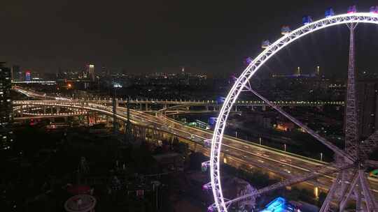 上海中环沪闵高架夜景延时